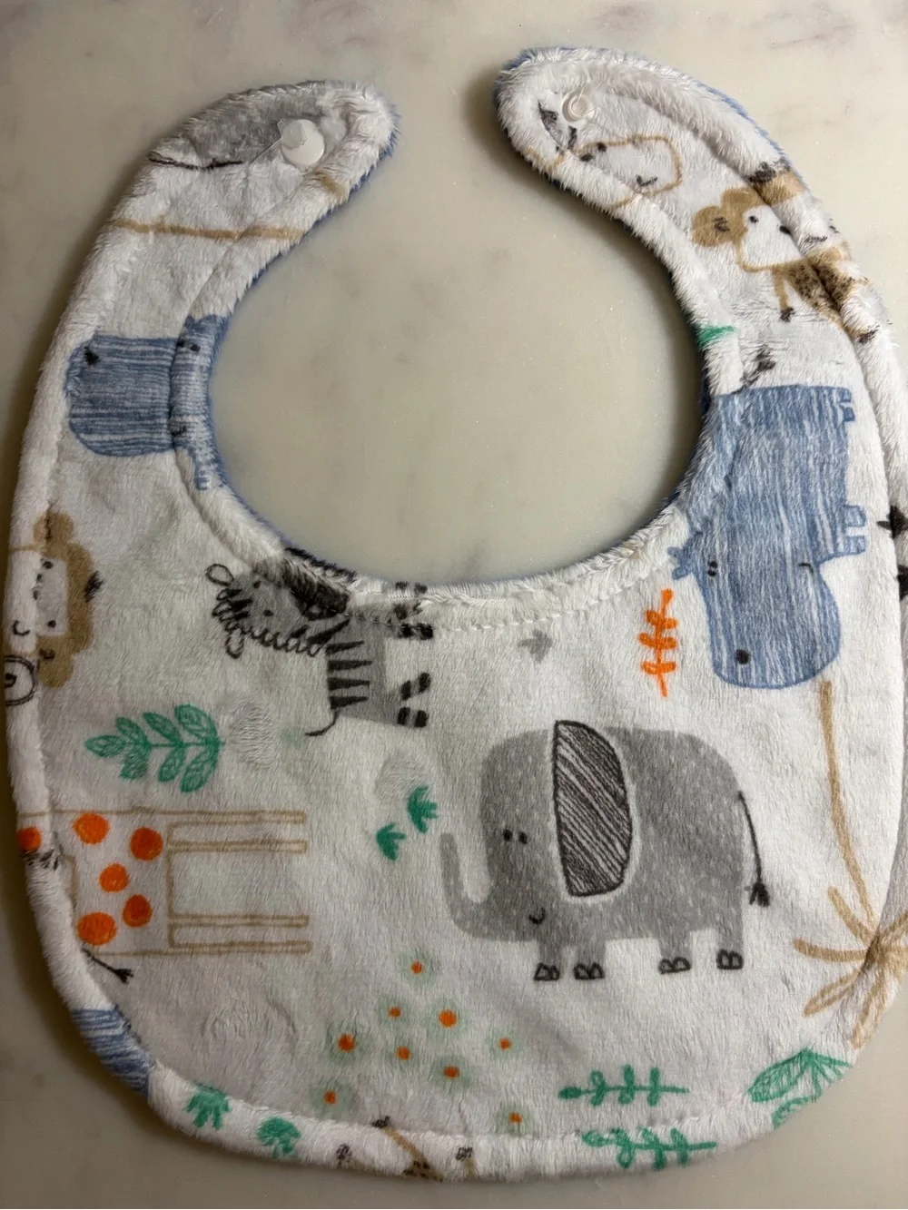 Baby Bib Set with Dino, animal & Fish Prints - 3 Pack